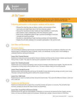 JA BizTown&reg; - Junior Achievement