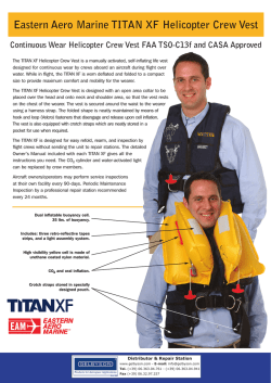 Eastern Aero Marine TITAN XF Helicopter Crew Vest rew