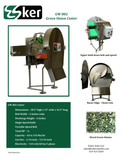 GW 802 Green Onion Cutter