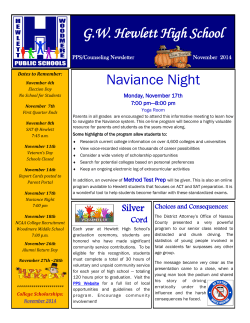 G.W. Hewlett High School Naviance Night - Hewlett