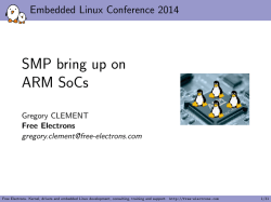 SMP bring up on ARM SoCs