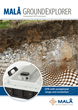 GROUNDEXPLORER - MAL&Aring; GeoScience