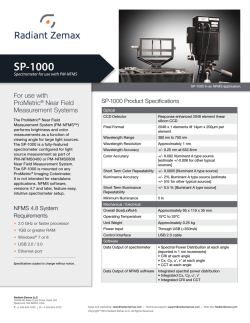 SP-1000 - Radiant Zemax