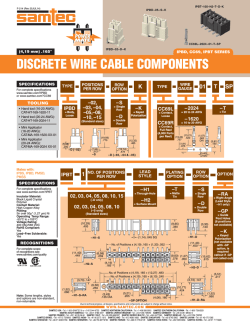 DISCRETE WIRE CABLE COMPONENTS