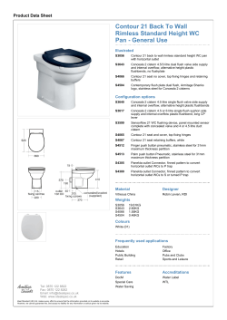 Contour 21 Back To Wall Rimless Standard Height WC