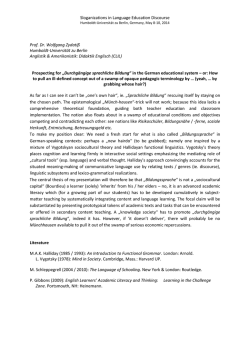 How to pull an ill - Sloganizations in Language Education Discourse