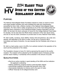 Bar HV Scholarship app - National Intercollegiate Rodeo Association