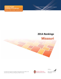 2014 Missouri County Health Rankings