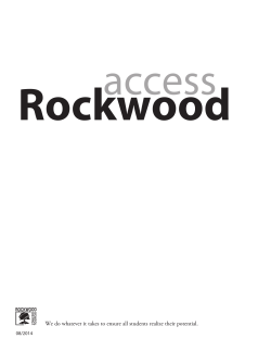 Access Rockwood - Rockwood School District