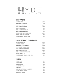 HYDE BEACH BOTTLE SERVICE MENU DZ 4 16 14
