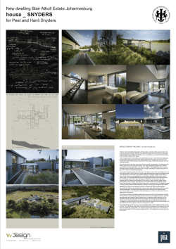 house _ SNYDERS for Peet and Hanli Snyders meg u j
