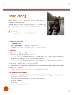 CV Zhibo Zhang