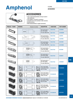 ACCESSORIES - Amphenol Audio