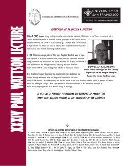 Dr. William R. Burrows - Franciscan Friars of the Atonement