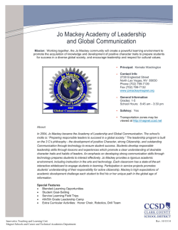 Jo Mackey Academy of Leadership and Global Communication