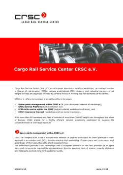 Download Info-Flyer CRSC e.V. - Cargo Rail Service Center CRSC