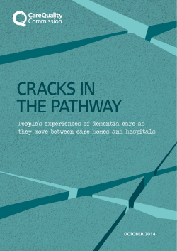 CRACKS IN THE PATHWAY - Care Quality Commission