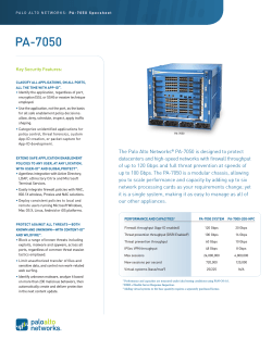 PA-7050 - Palo Alto Networks