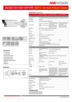 DS-2CC1191/1195/1197P-VFIR 650TVL Vari