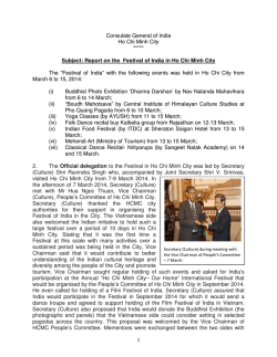 Report on the Festival of India in Ho Chi Minh