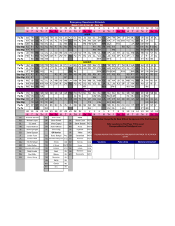 ALJ Resident Schedule 2014