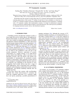 PT -Symmetric Acoustics - APS Journals