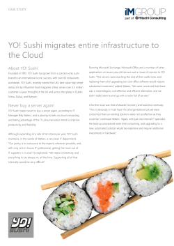 YO! Sushi migrates entire infrastructure to the Cloud