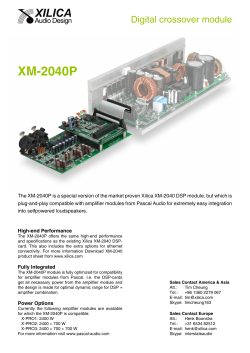 Xilica XM-2040P Flyer - Doyle Audio Engineering