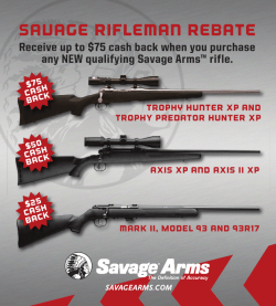 SAVAGE RIFLEMAN REBATE