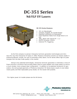 DC YLF UV Series - Photonics Industries International