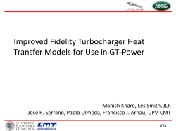 Improved Fidelity Turbocharger Heat Transfer Models for Use in GT