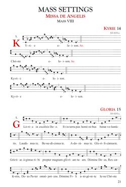 Mass Settings - Ignatius Pew Missal