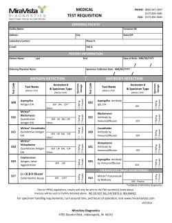 Medical Test Requisition/ Order Form