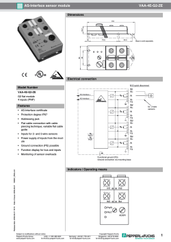 AS-Interface sensor module VAA-4E-G2-ZE 1