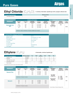 Ethyl Chloride - Airgas Catalog Selector