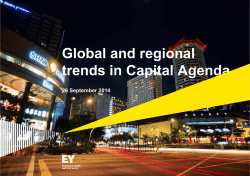 Global and regional trends in Capital Agenda