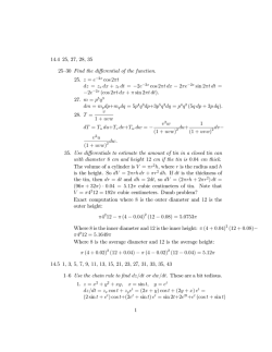 My answers to the exercises