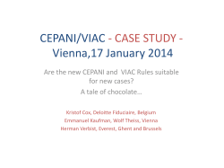 CEPANI/VIAC - CASE STUDY