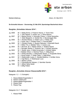Schnellster Arboner 2014