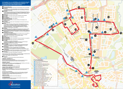 marathon parcours en oversteekplaatsen