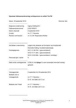 Informatiebulletin nr. 1
