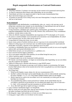 Selectiereglement - aanwervingsprocedure