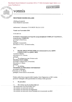 Indeling kantinediensten 2015 Goede lijst 23