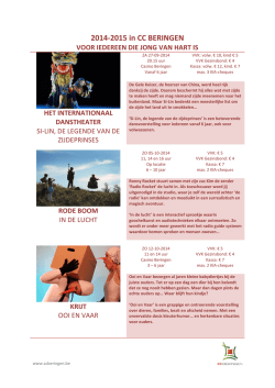 FESTIVAL VAN DE ONDERWIJSINNOVATIE Onderwijsdag 2015