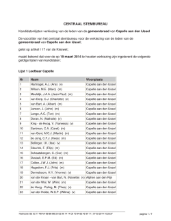 Hoofdbehandelaarschap Psychiatrie