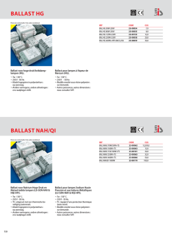 BALLAST HG BALLAST NAH/QI