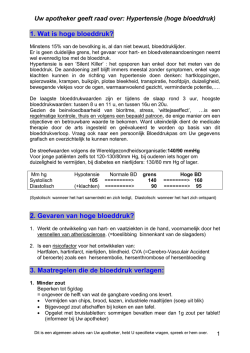 hoge bloeddruk