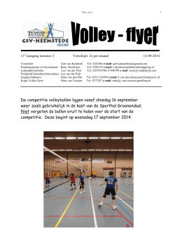 Volley-flyer nr.2 12-09-2014 - GSV
