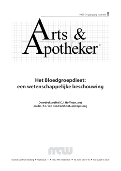 Het Bloedgroepdieet: een wetenschappelijke beschouwing