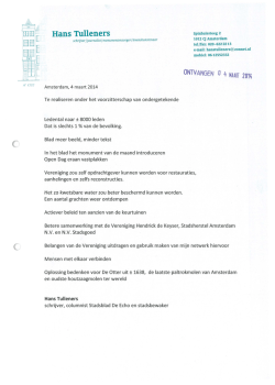 Hans Tulleners - Vereniging Vrienden van de Amsterdamse